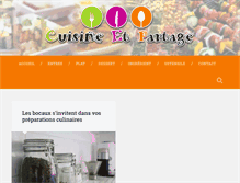 Tablet Screenshot of cuisineetpartage.fr